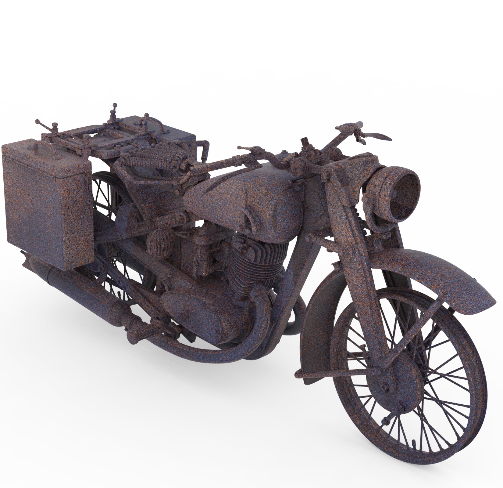 Burned DKW NZ350-1