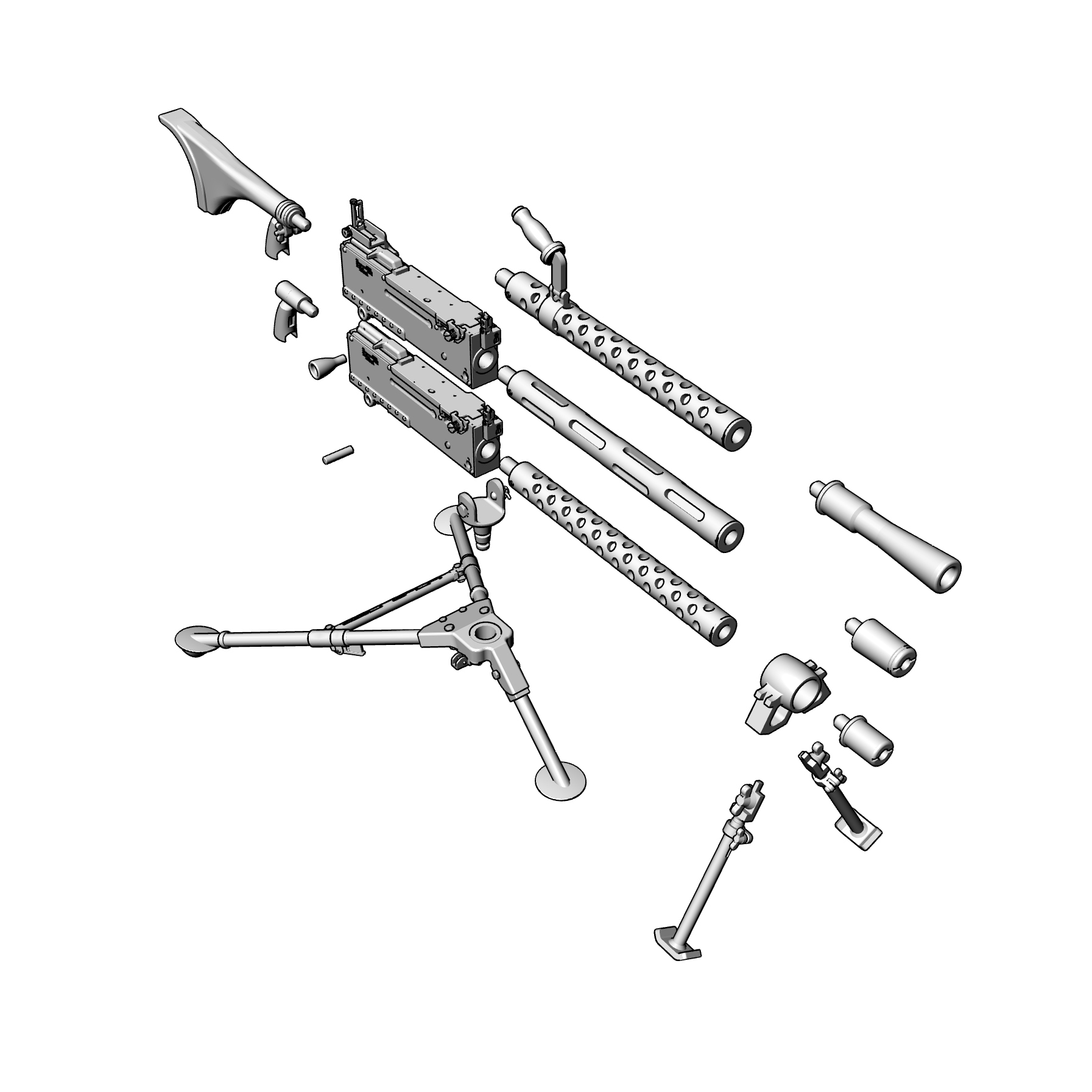 Browing 0,30 M1919 Total Set