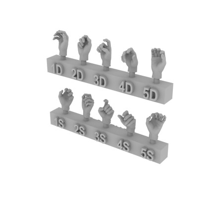 hands 5 pair set 2