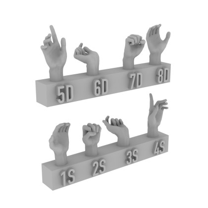 hands 5 pair set 5