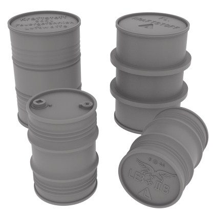 Luftwaffe fuel drums