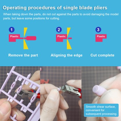 Single-edged modeling pliers