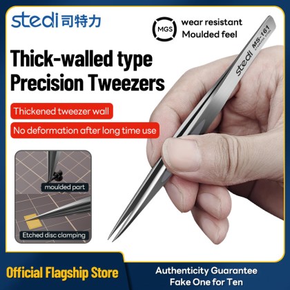 Thickened tweezers