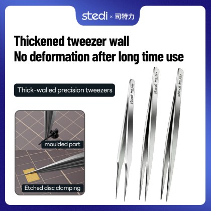 Thickened tweezers