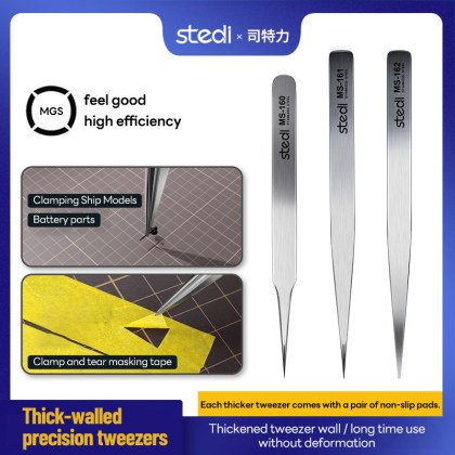 Thickened tweezers