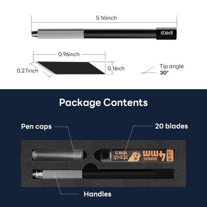 Full metal pen knife 4mm