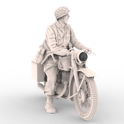 DKW NZ350-1 with Fallshirmjager driver